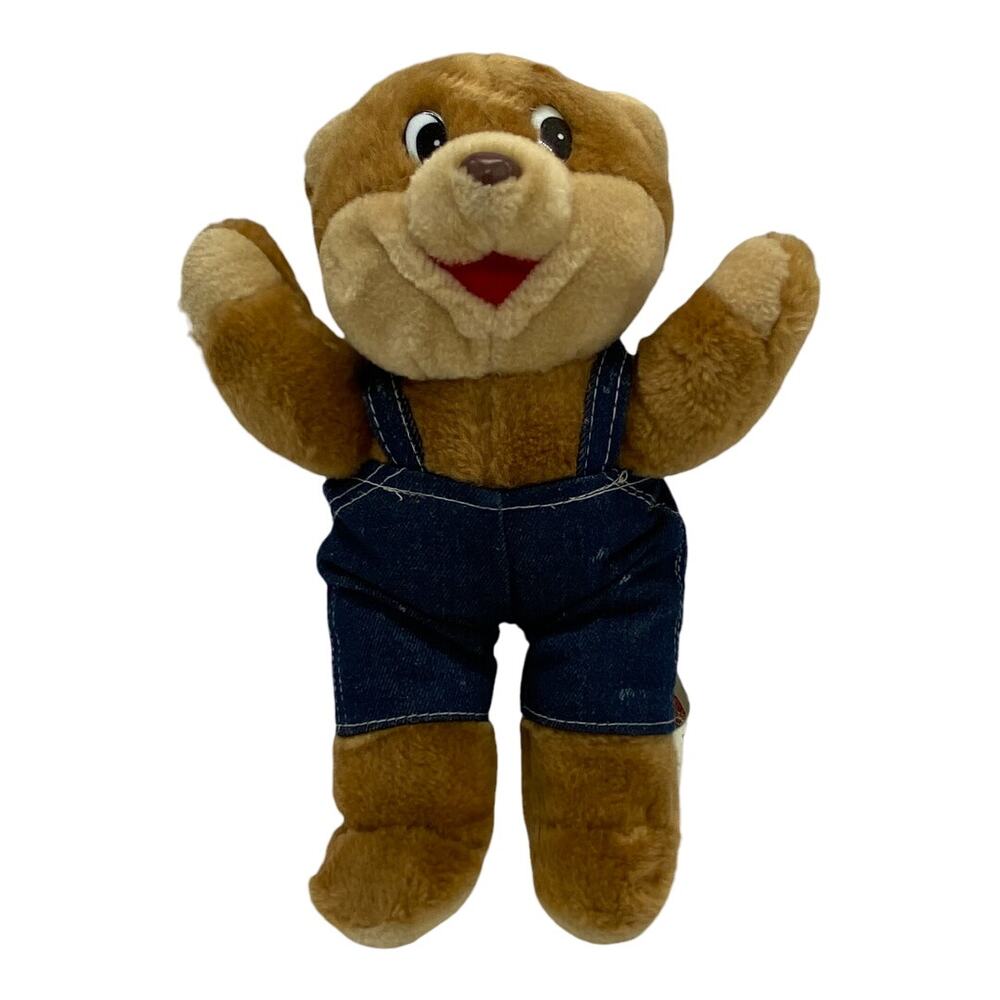 Vintage 1986 Shoney's Plush Bear SHONEY'S Restaurant Mascot EUC Missing Shirt